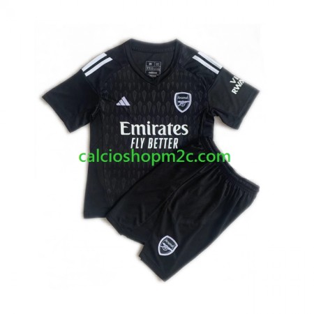 Arsenal Portiere Bambino Maglia Prima 2023/2024 Manica Corta (+ Pantaloncini)